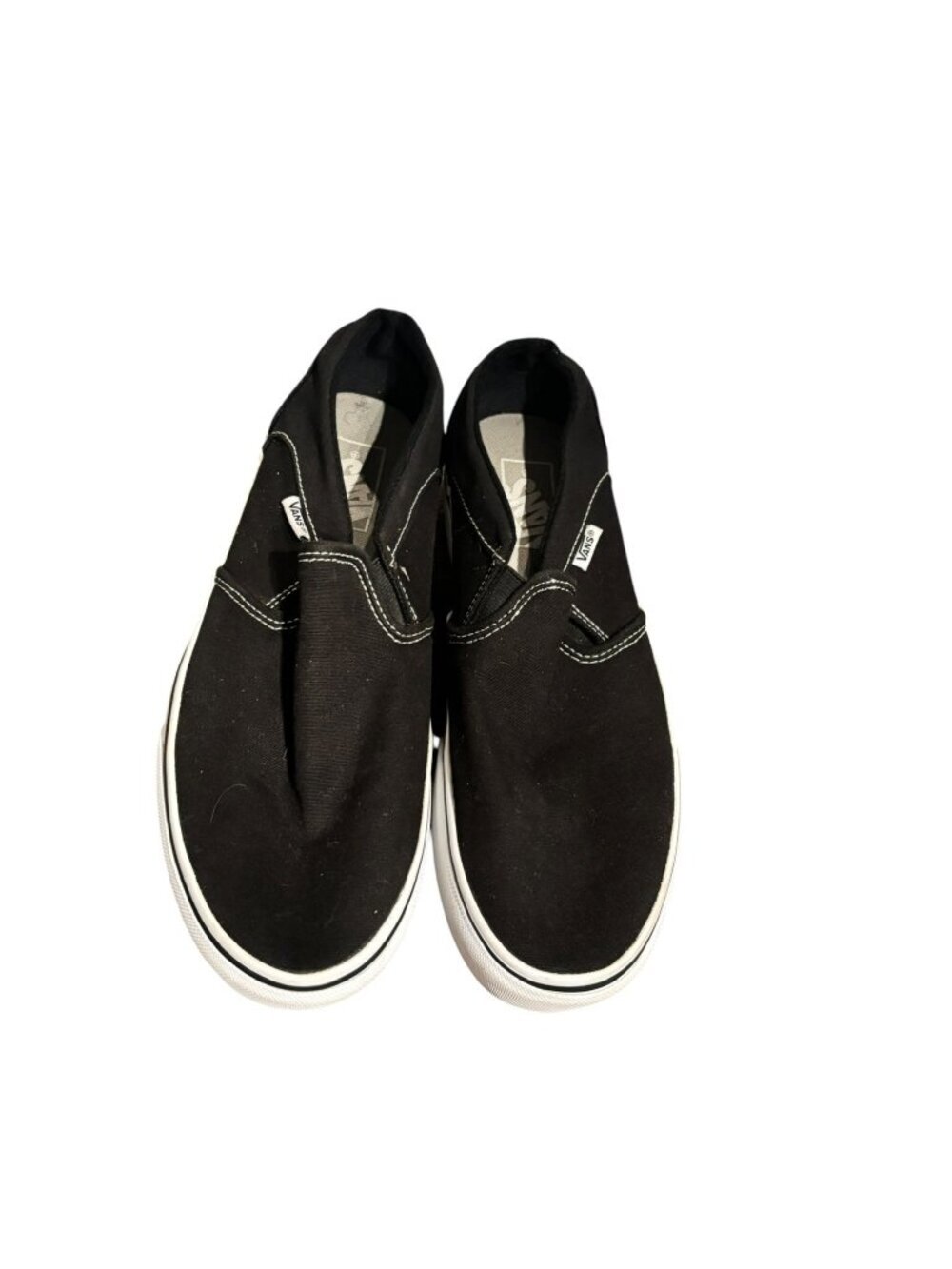 Vans Asher Women's Black & White Slip-on Shoes